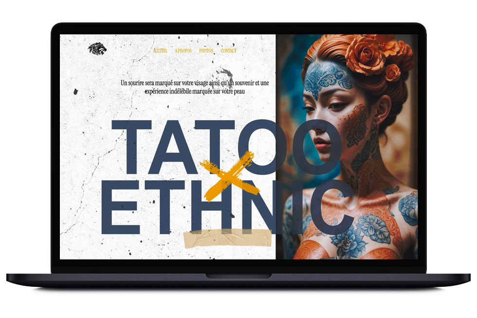 site web template tatoo ethnic